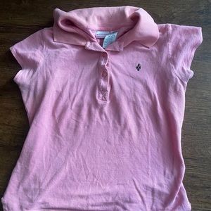 Y2K no boundaries pink pretty polo shirt
